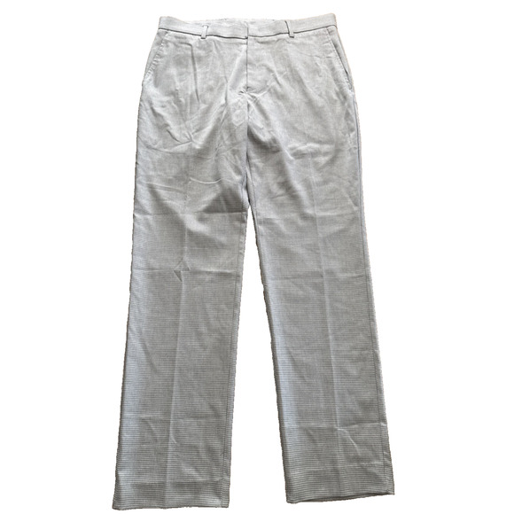 Tommy Hilfiger Tate Gray Houndstooth TH-Flex Dress Pants Mens Size 32 X 30 - Picture 3 of 9
